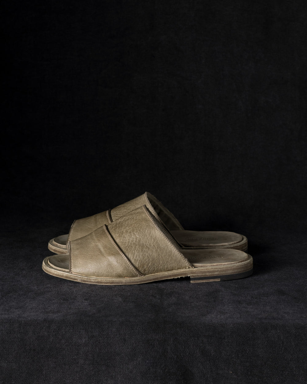 Mens Leather Sandals Dusty Sage