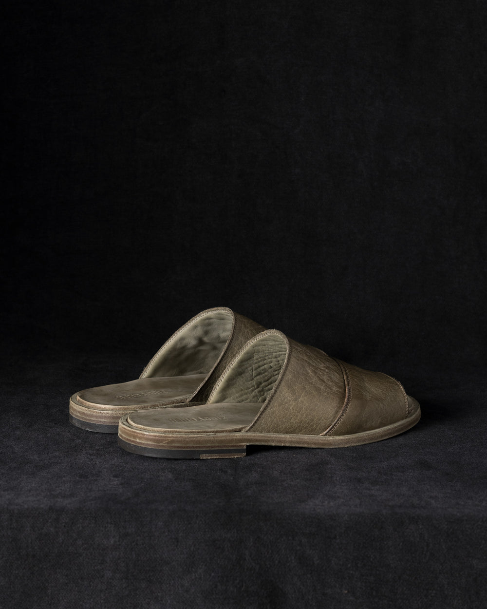 Mens Leather Sandals Dusty Sage