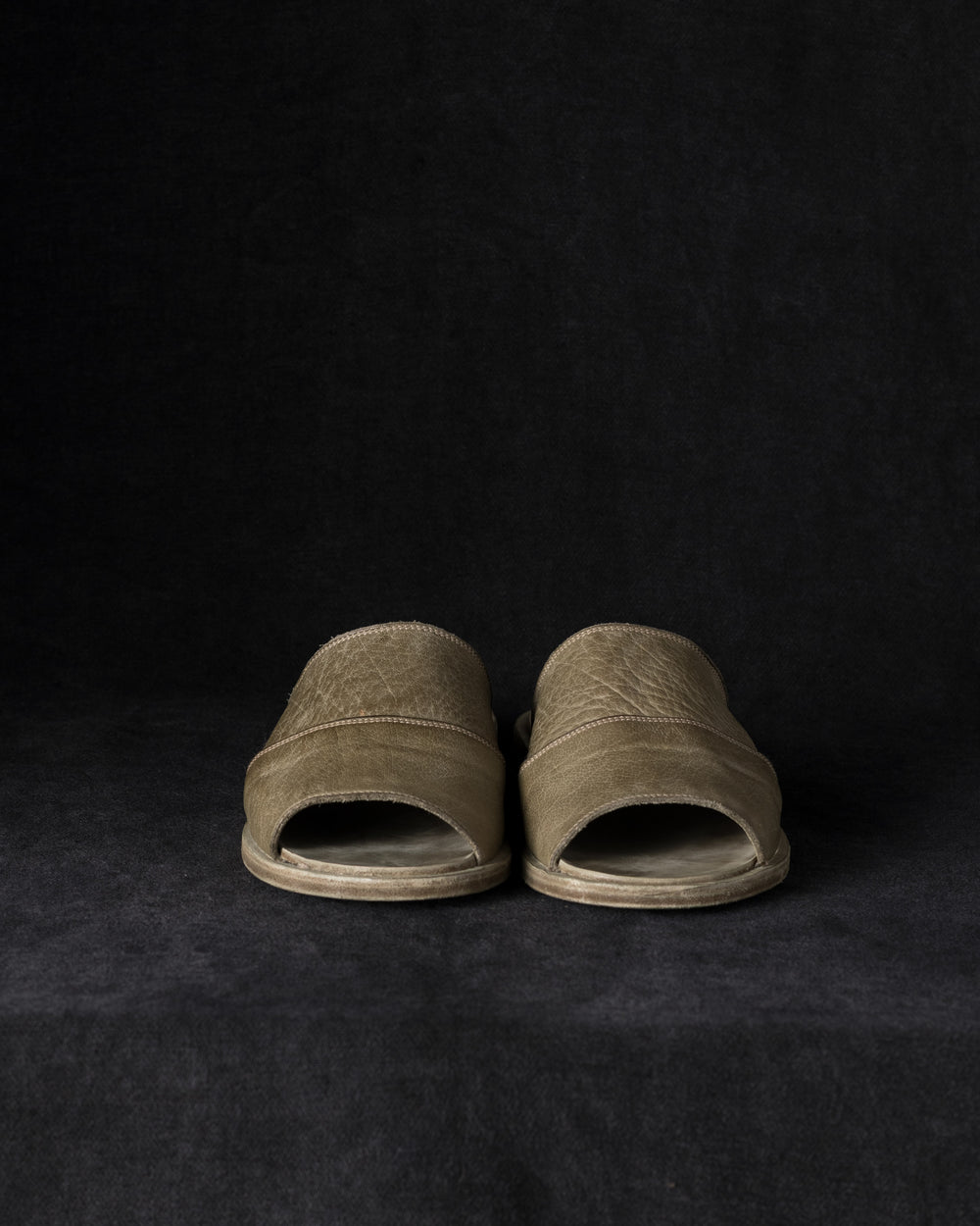 Mens Leather Sandals Dusty Sage