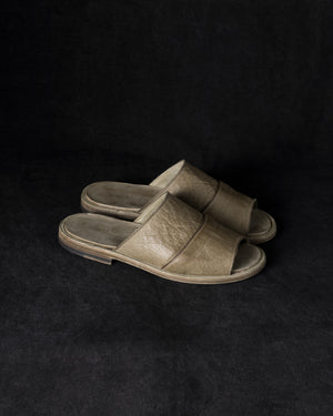 Mens Leather Sandals Dusty Sage