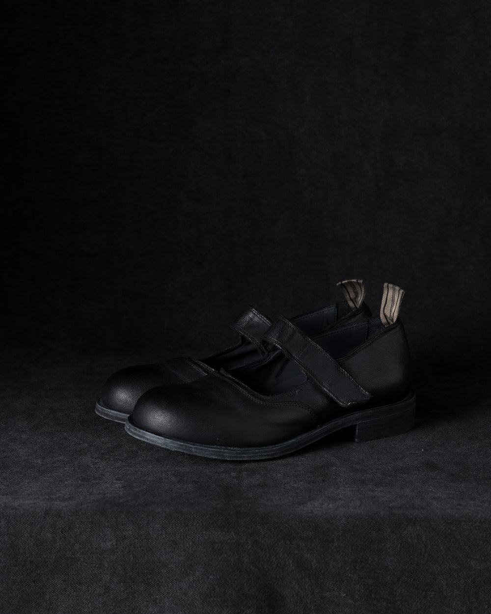 Womens Leather Mary Jane Black Olive