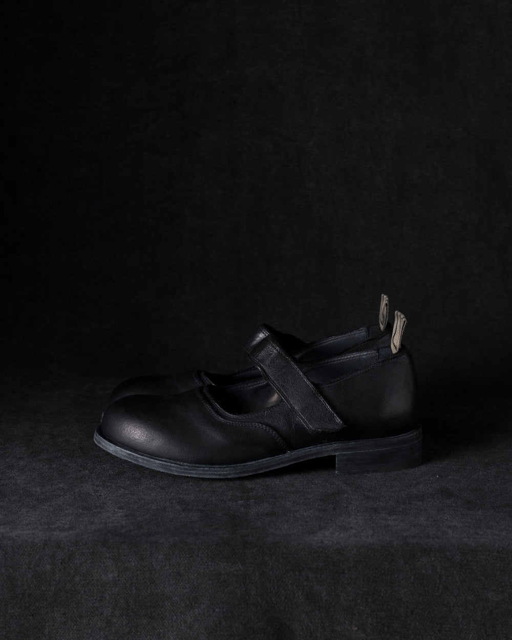 Womens Leather Mary Jane Black Olive