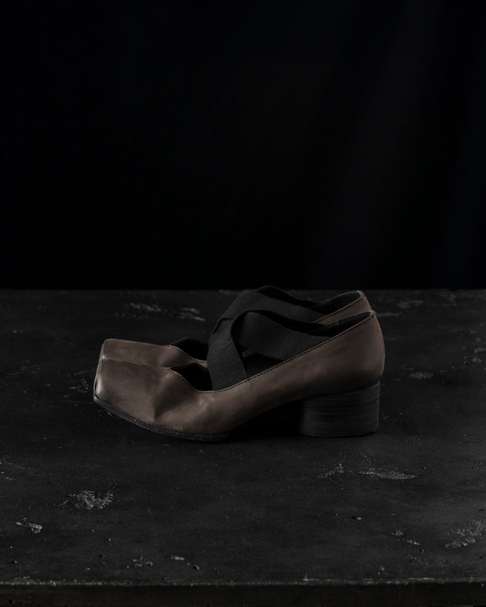 High Ballet Shoes Brown Black