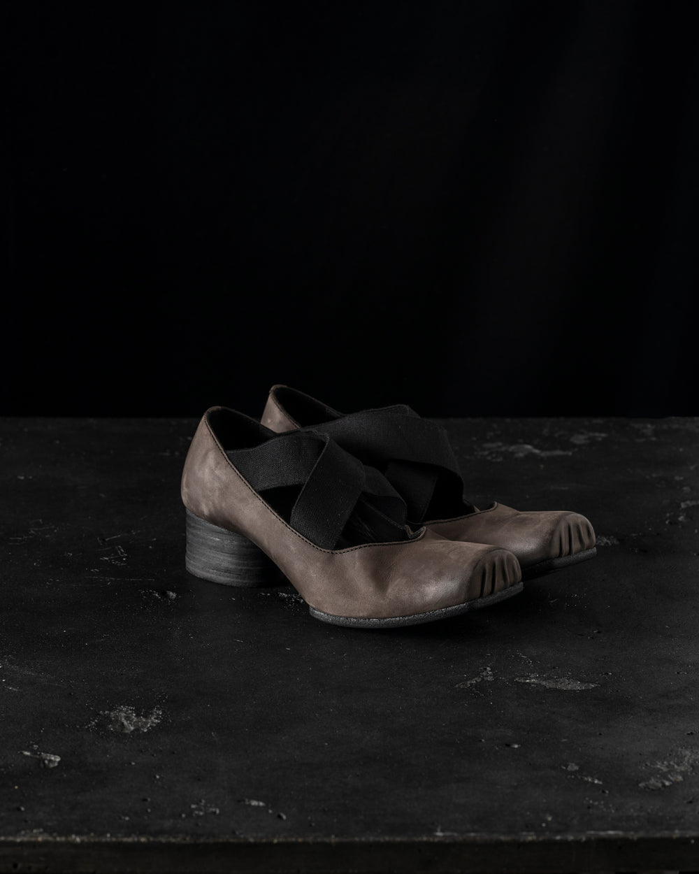 High Ballet Shoes Brown Black