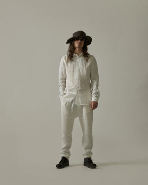 Back Yoke Slim Shirt White