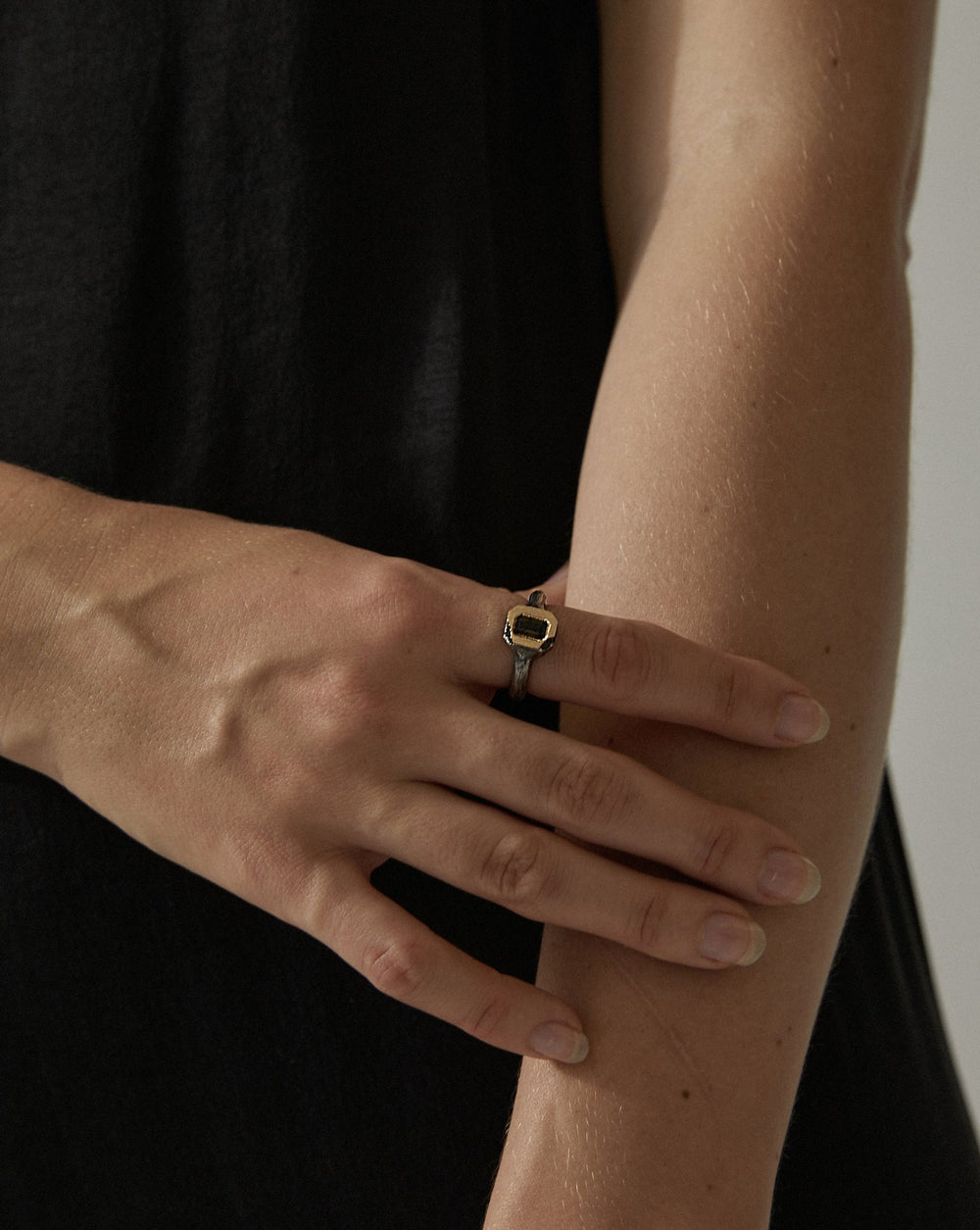 Square Tourmaline Ring