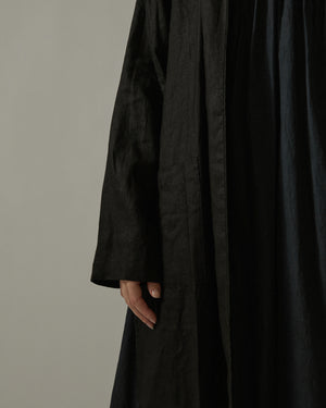 Kimono Coat Linen Black