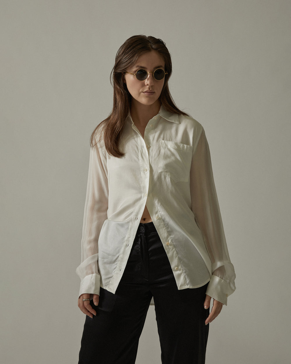 Shirt with Pocket White