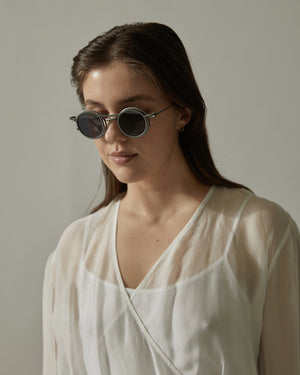 Sheer Wrapped Shirt White