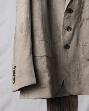 Double-Dyed Jacquard Three Button Blazer