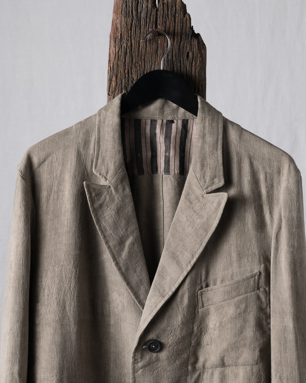 Double-Dyed Jacquard Three Button Blazer
