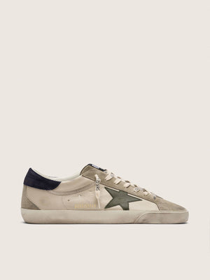 Men’s Super Star Nappa Upper w/ Olive Green Leather Star and Blue Heel Tab
