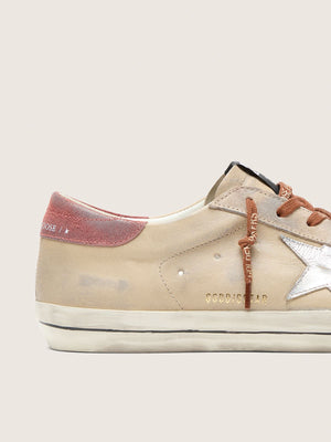 Men's Super Star Leather Upper and Tongue Suede Penstar Laminated Star