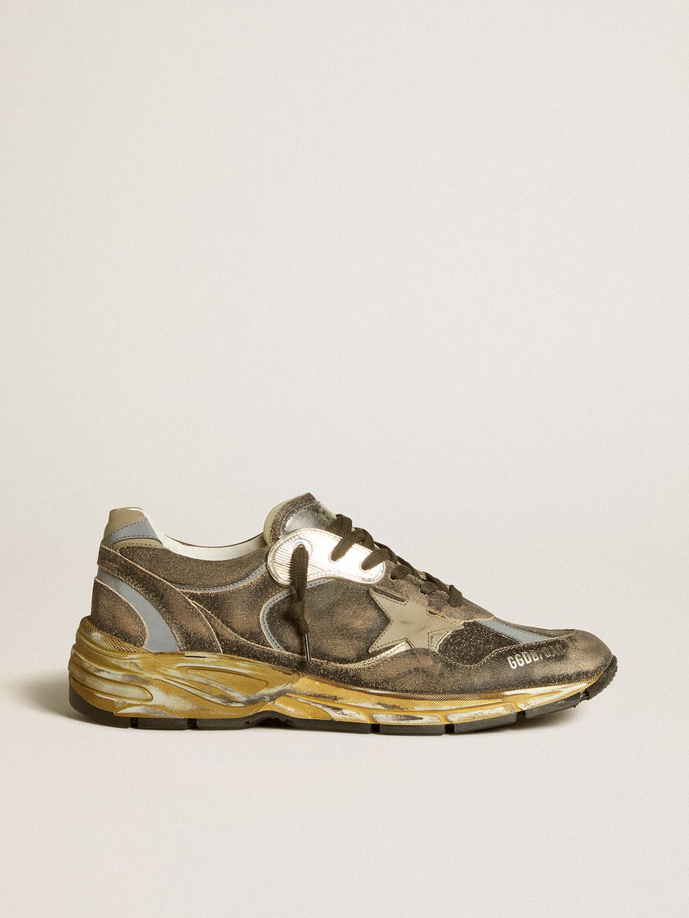 Dad Star in Suede and Nylon w/ Khaki Leather Star
