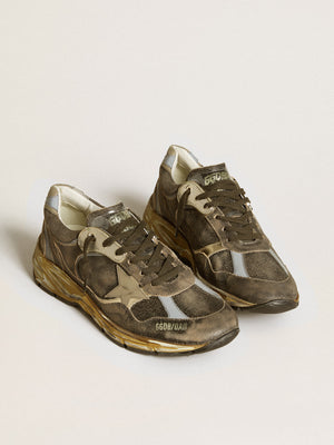 Dad Star in Suede and Nylon w/ Khaki Leather Star