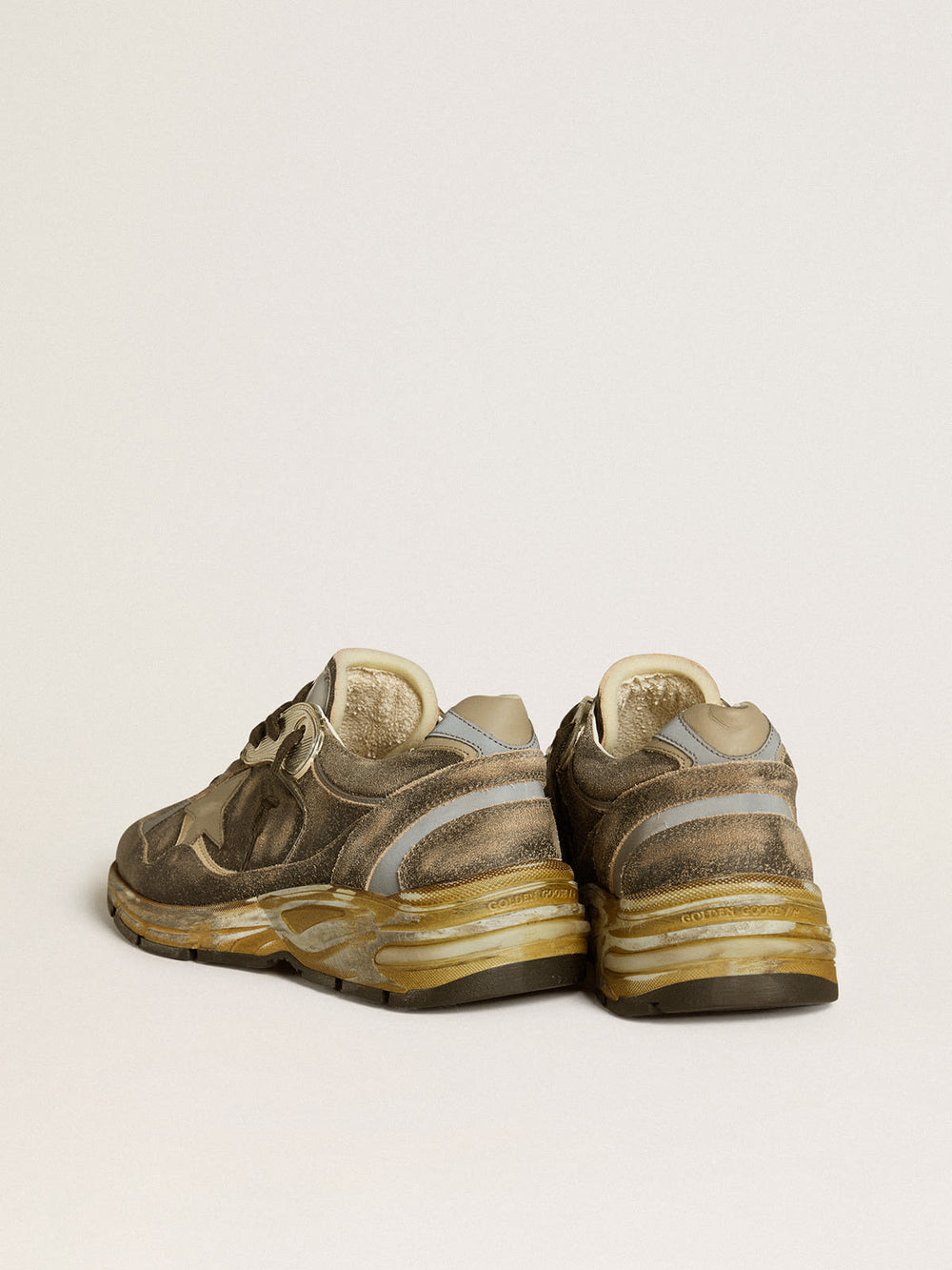 Dad Star in Suede and Nylon w/ Khaki Leather Star