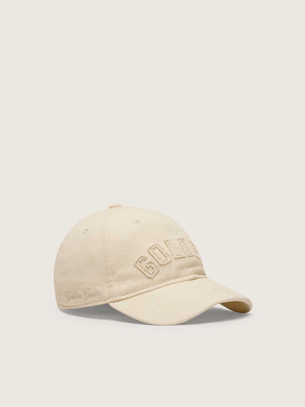 Journey Baseball Cap Washed Cotton Twill Golden Patch Ecru