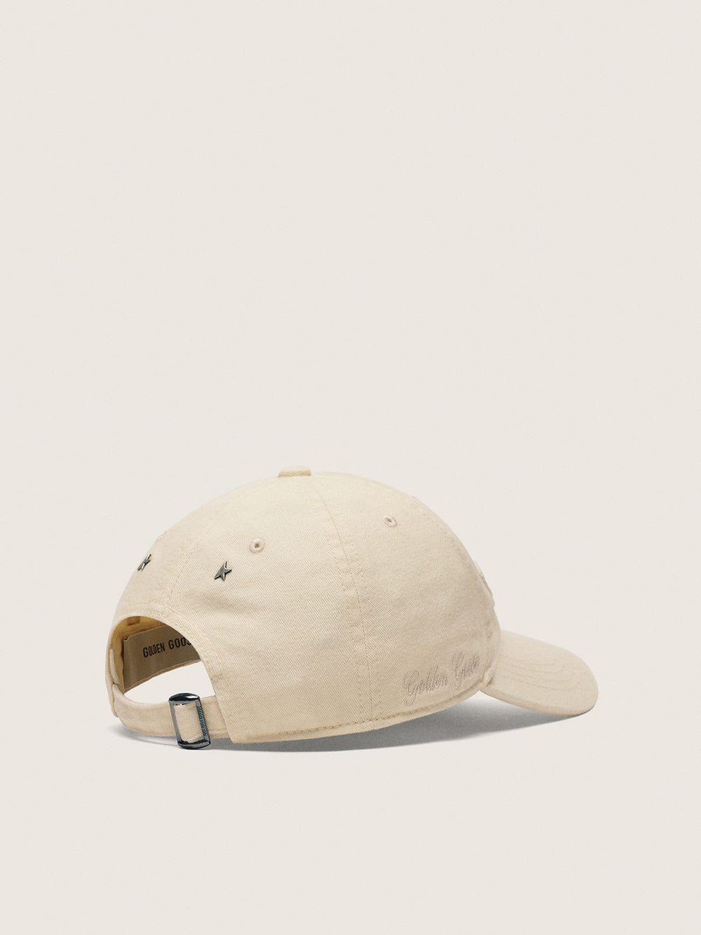 Journey Baseball Cap Washed Cotton Twill Golden Patch Ecru