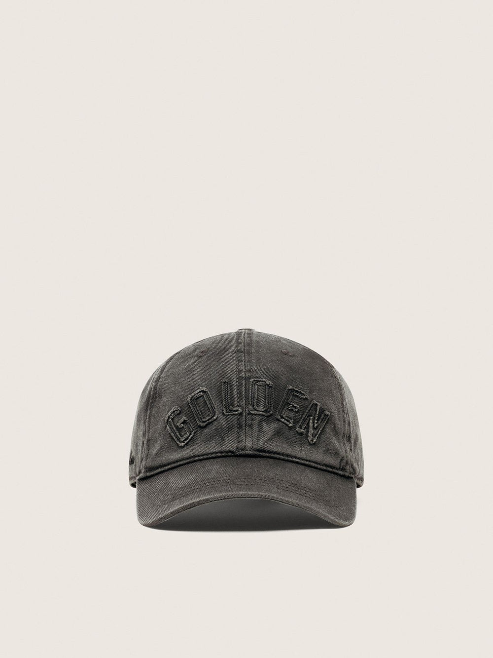 Journey Baseball Cap Washed Cotton Twill Golden Patch Anthracite
