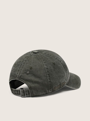 Journey Baseball Cap Washed Cotton Twill Embroidered Star Dark Kalamata