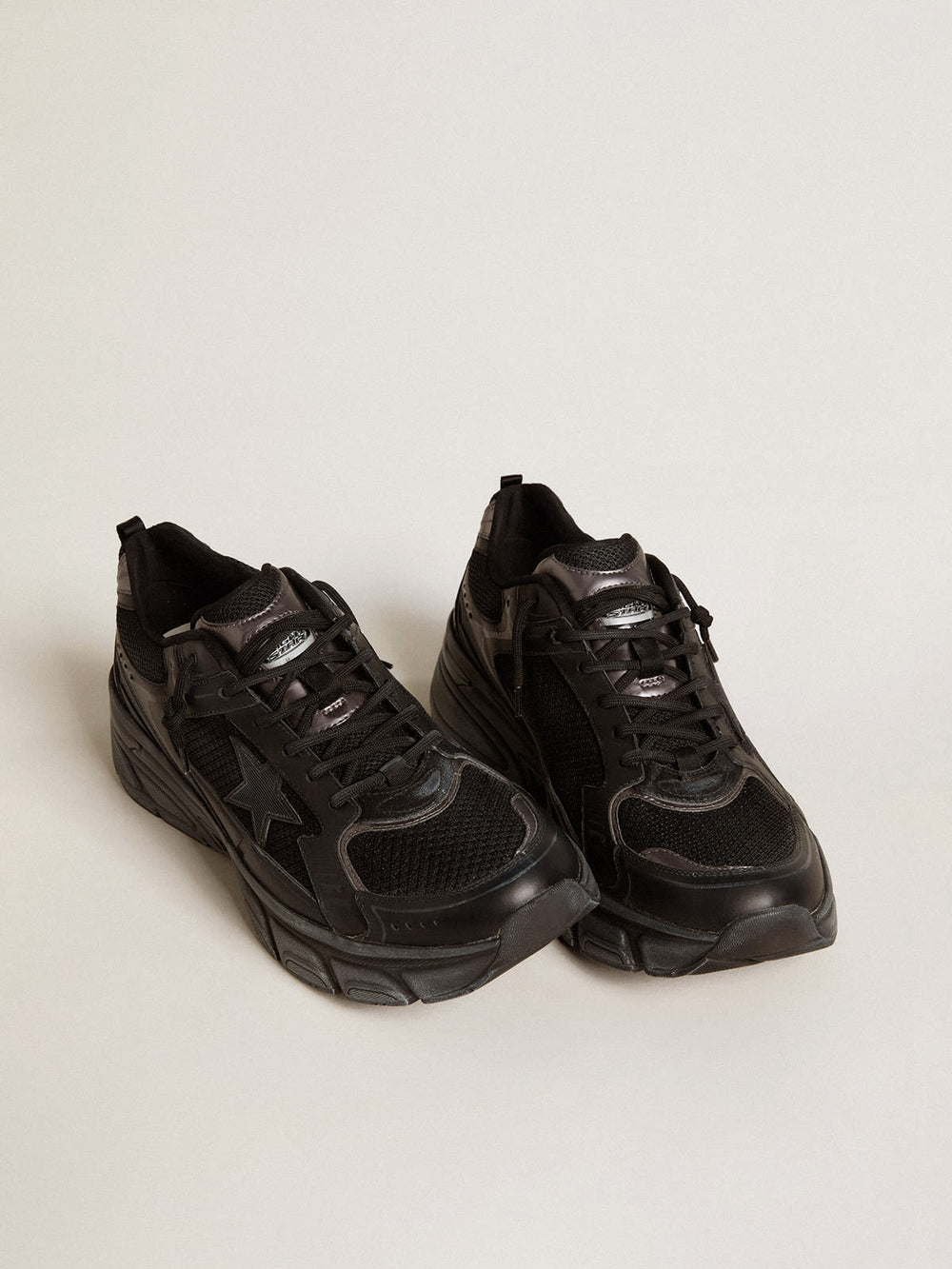 Women’s Lightstar w/ Black Leather and Mesh Upper and Black Star