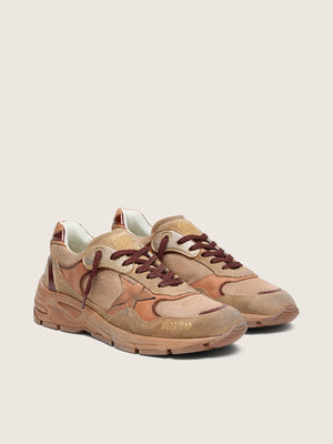 Women's Dad Star Beige Mesh and Leather Upper w/ Laminated Star in Caramel