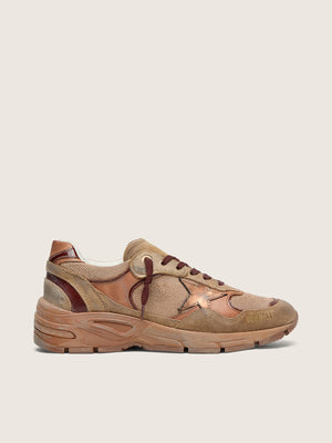 Women's Dad Star Beige Mesh and Leather Upper w/ Laminated Star in Caramel