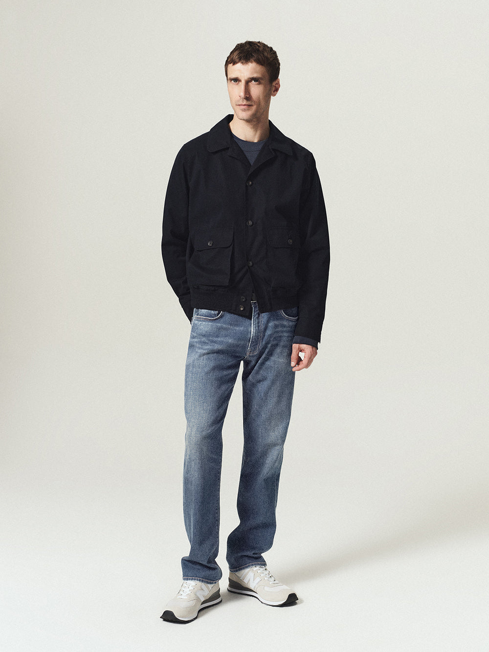 Elijah Classic Straight in Shadow Blue
