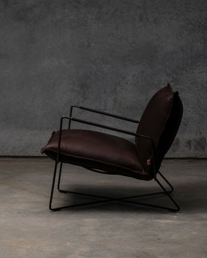 Earl Chair Old Glory Frame - Sadie Chocolate