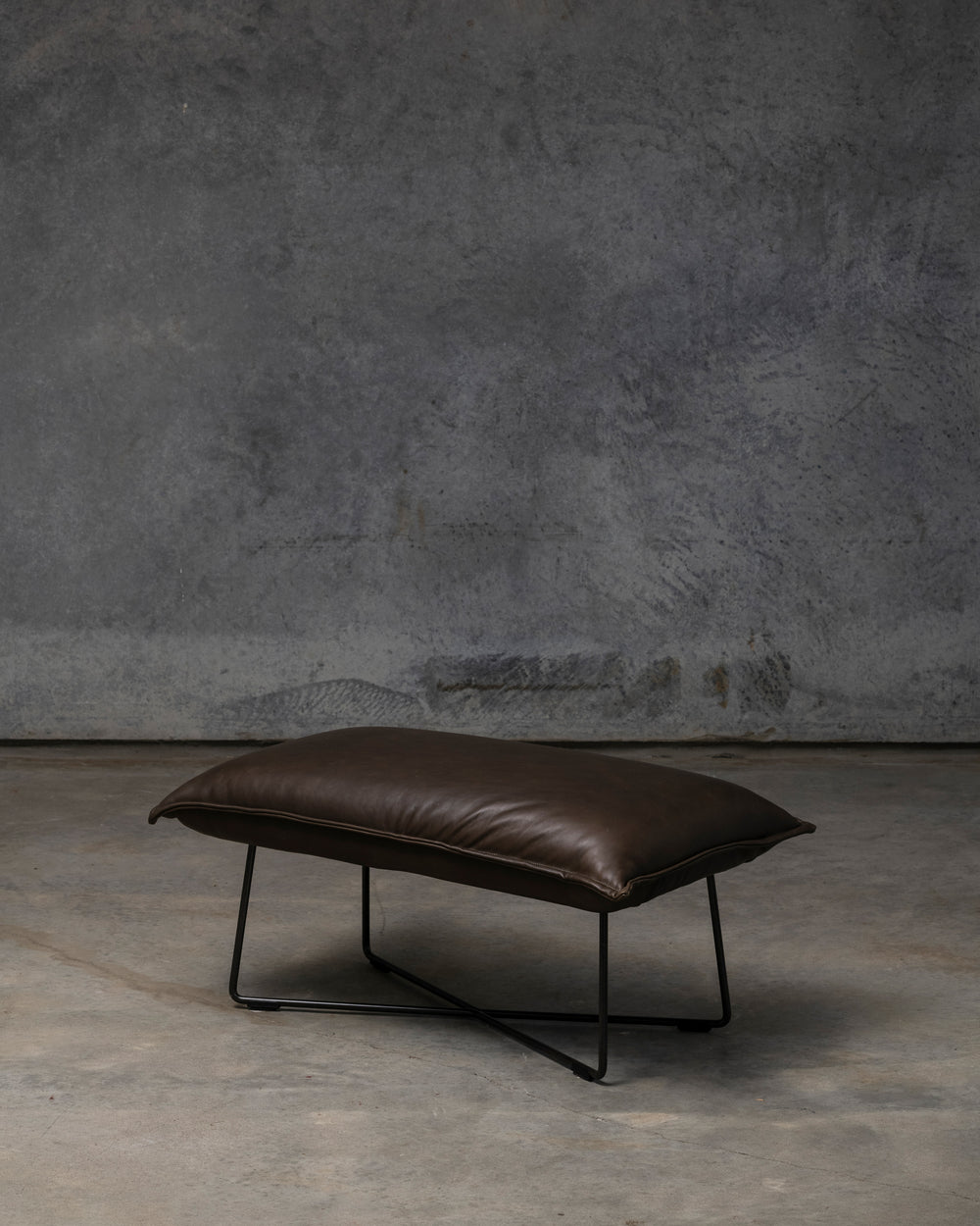 Earl Foot Stool Old Glory Frame - Luxor Grey