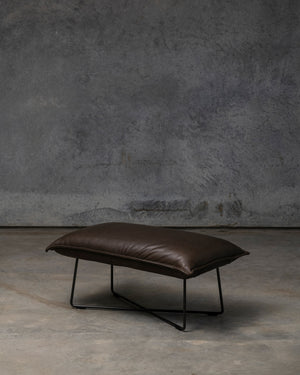 Earl Foot Stool Old Glory Frame - Luxor Grey