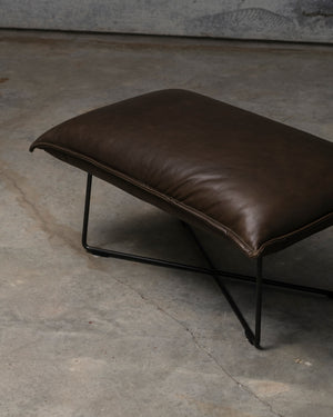 Earl Foot Stool Old Glory Frame - Luxor Grey