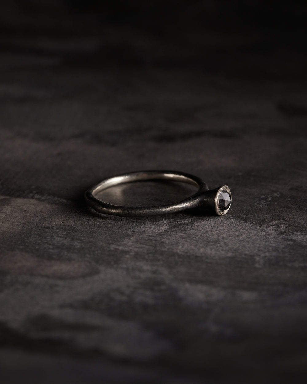 Eila Ultima Ring Black Oxidised Silver