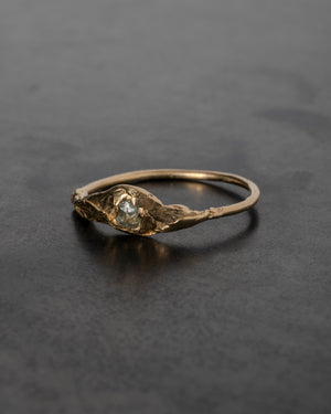 Hades Heart Ring - Rough Australian Sapphire