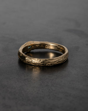 Small Argus Ring - Teal Sapphire