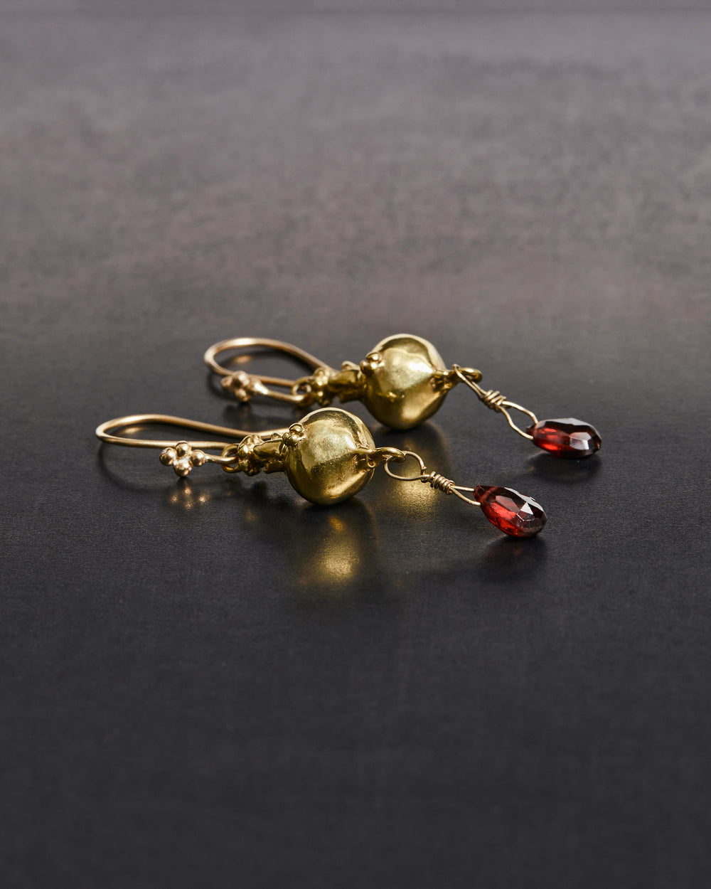 Pomegranate Drop Earrings