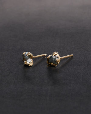 Rough Sapphire Studs