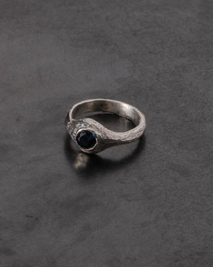Pool of Reflection Ring Silver w/ Blue Sapphire