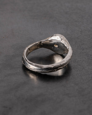 Pool of Reflection Ring Silver w/ Blue Sapphire