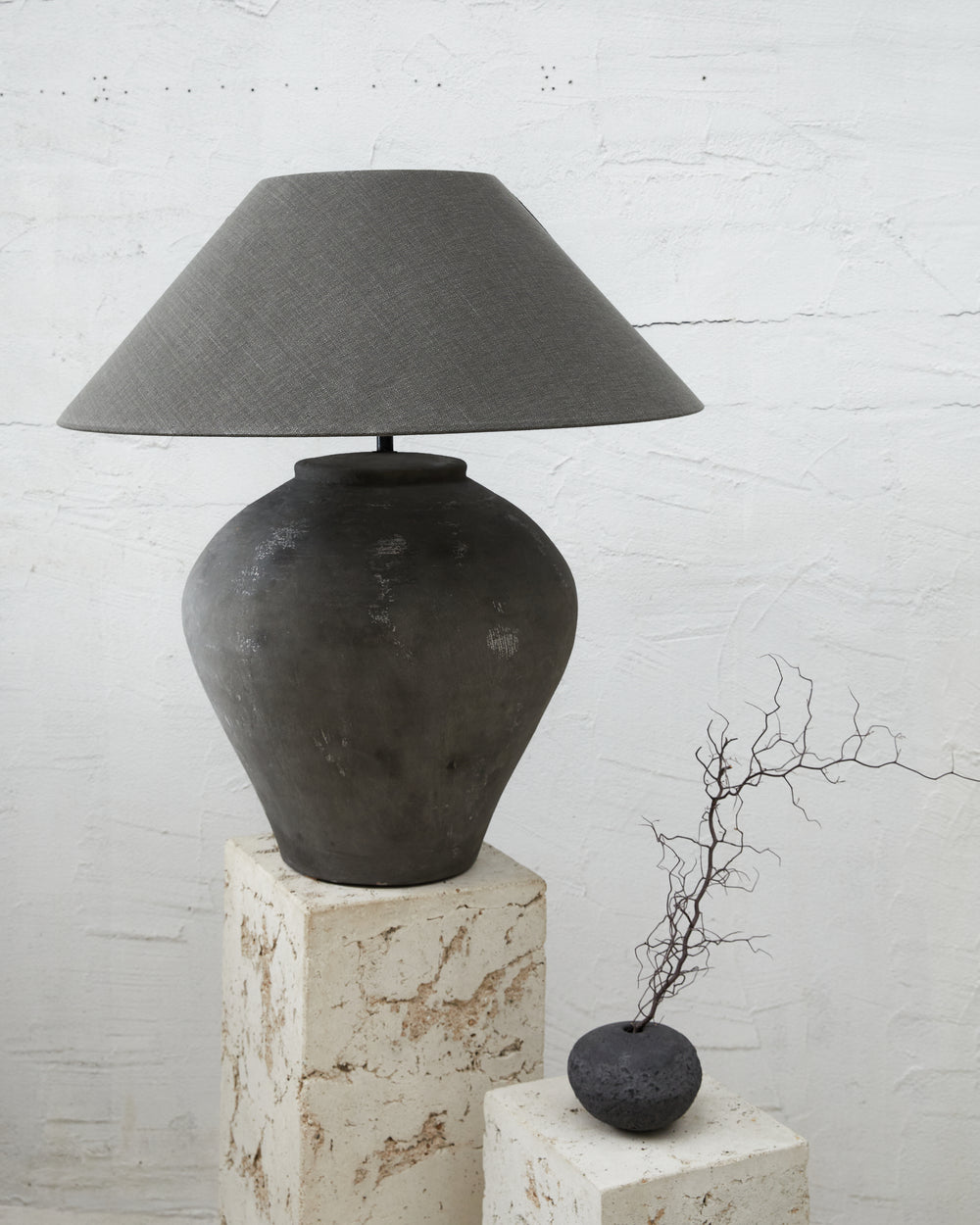 Coronzoli Jug Lamp Grey