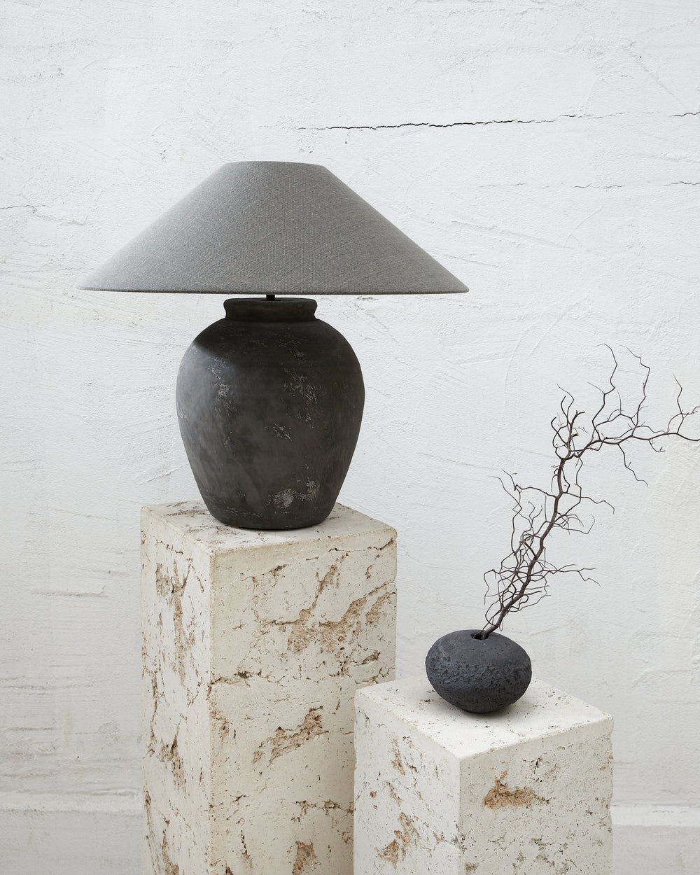 Orina Jug Lamp Grey