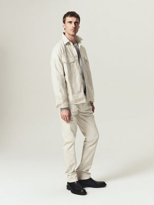 Shigoto Shirt Cashmere Touch Light Taupe