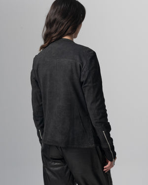 Biker Leather Jacket Nero GD23S8374VREV