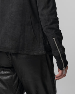 Biker Leather Jacket Nero GD23S8374VREV