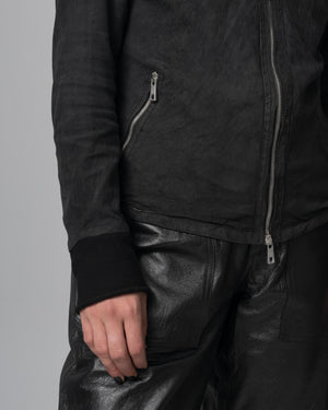 Biker Leather Jacket Nero GD23S8374VREV