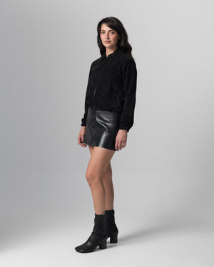 Leather Jacket Nero GD25S23056BISCMSO