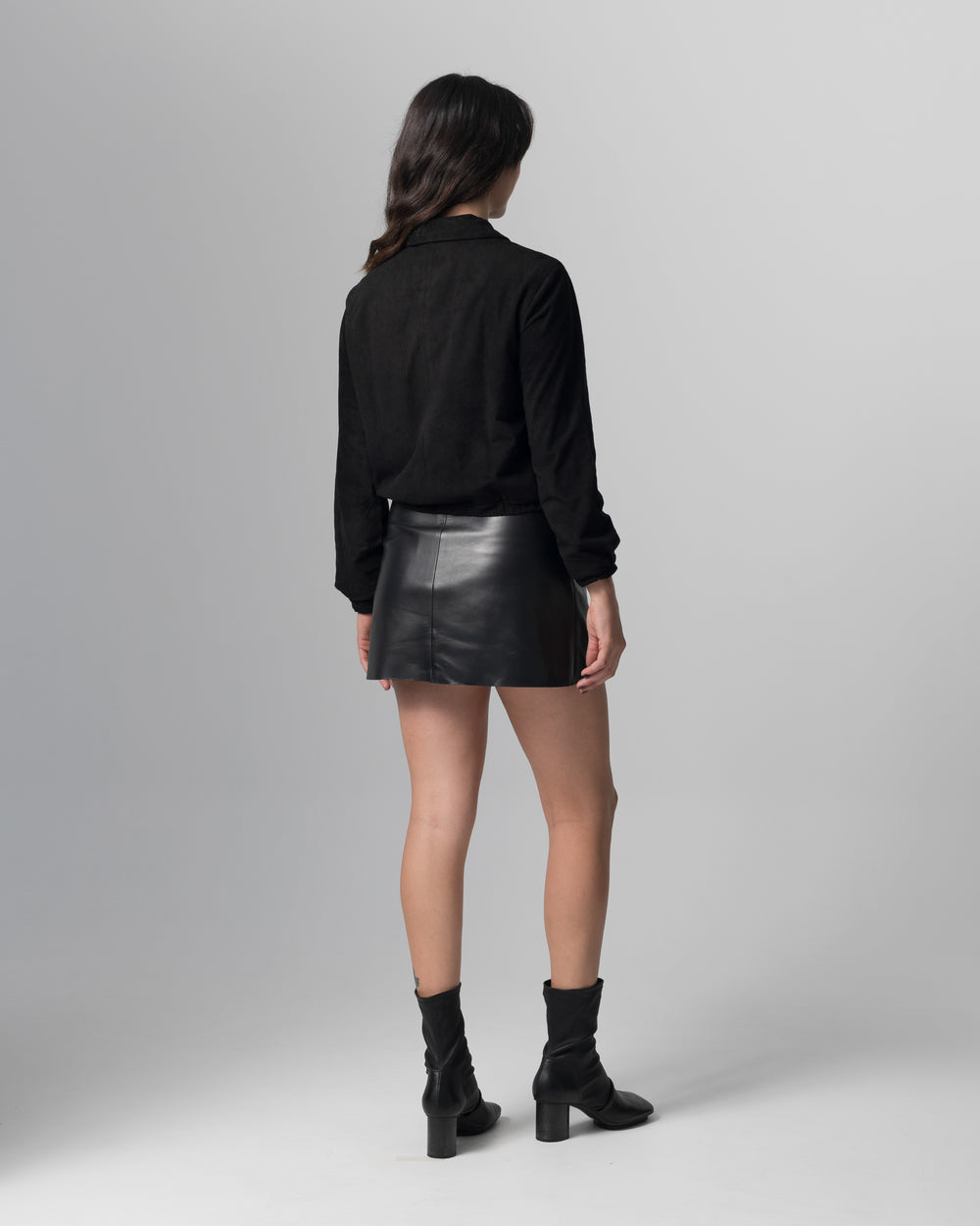 Leather Jacket Nero GD25S23056BISCMSO