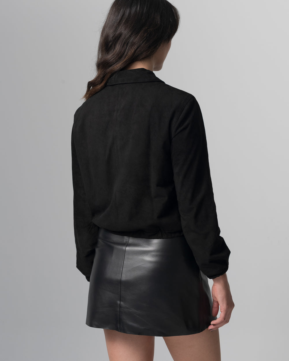 Leather Jacket Nero GD25S23056BISCMSO