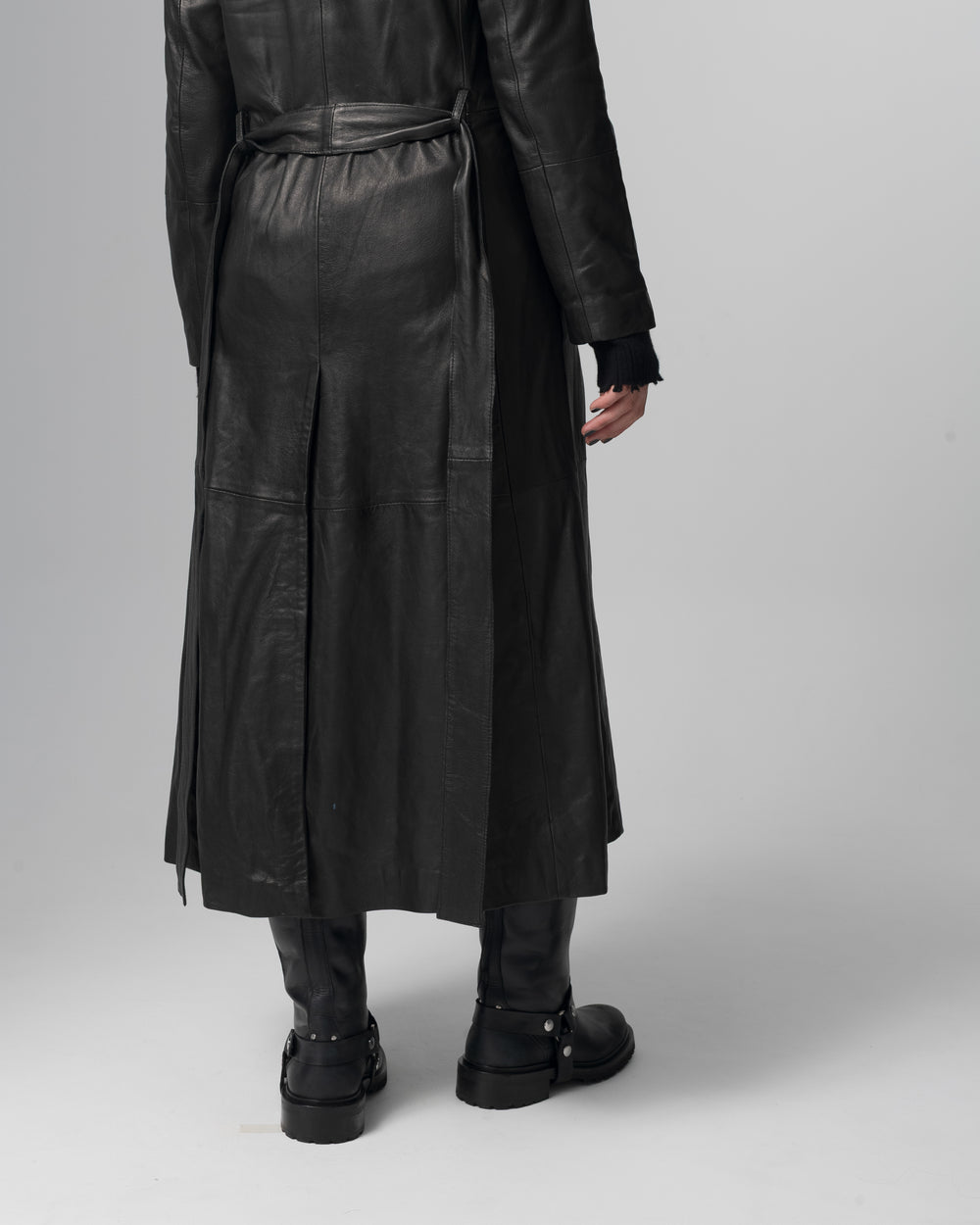 Leather Trench Nero GD26F23039VL
