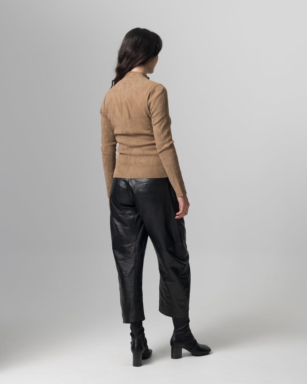 Stretch Leather Jacket Terra GD26S17095MGSD